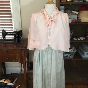 1920s 100% pure silk bed coat, can use as cartigan